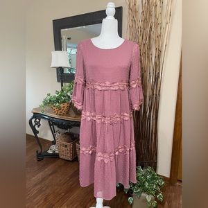 Dusty Mauve BabyDoll Dress